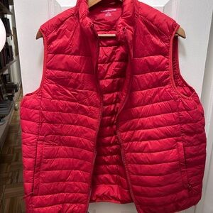 Cherry Red Puffer Vest